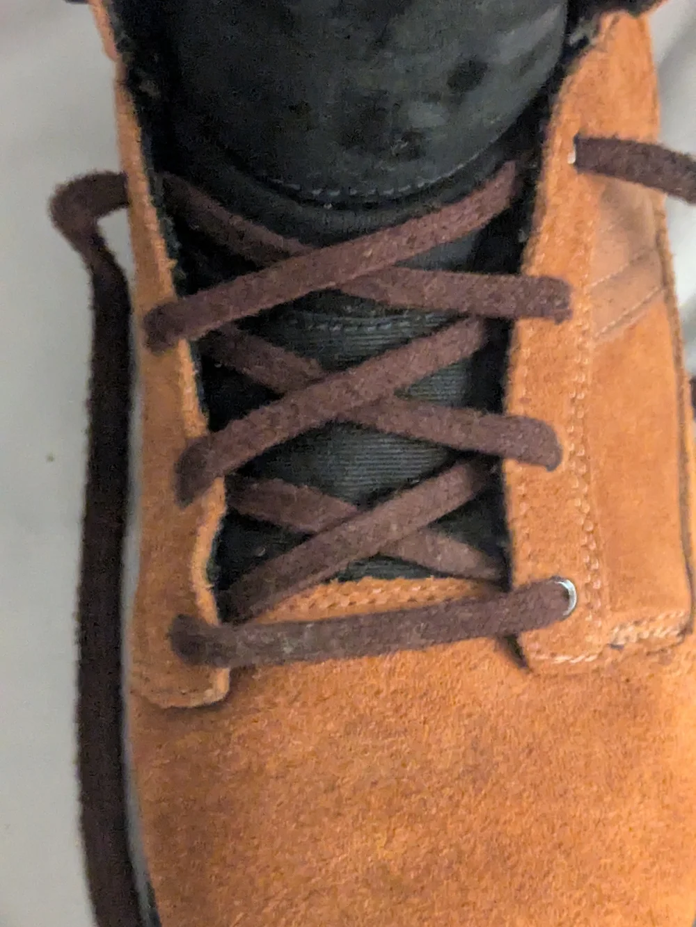 Supra Men's Brown Suede Boots with Black Collar
